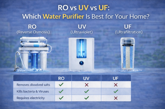 RO vs UV vs UF: Which Water Purifier Is Best for Your Home?