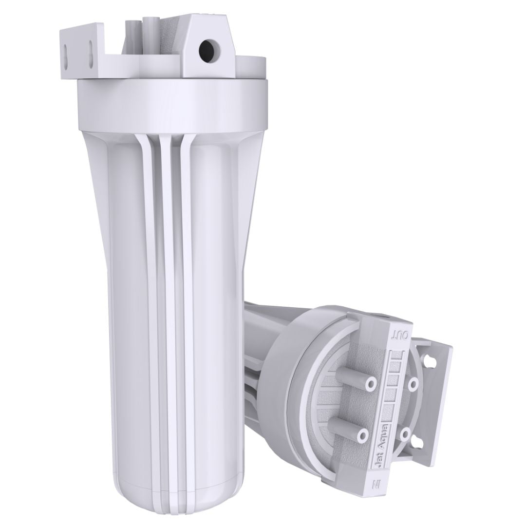 Jet Aqua White Filter Housing – Durable Pre-Filter Case for RO & UV Water Purifiers